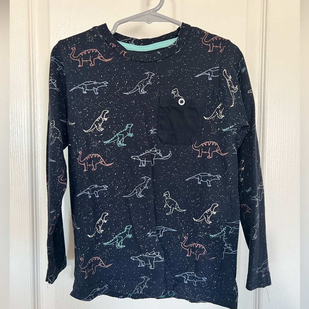 Boys long sleeve dinosaur shirt